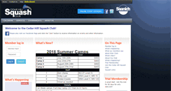 Desktop Screenshot of chsquash.org